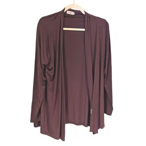 Newchoice Womens Open‎ Front Cardigan Sweater Plum Purple Casual Lightweight